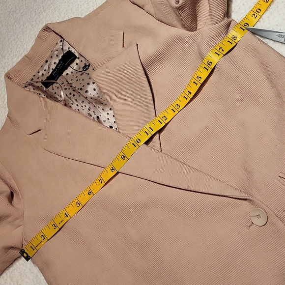 Zara Soft Lightweight Textured Coat Peacoat / Sz XS / Dull salmon / pinkish - Picture 14 of 17